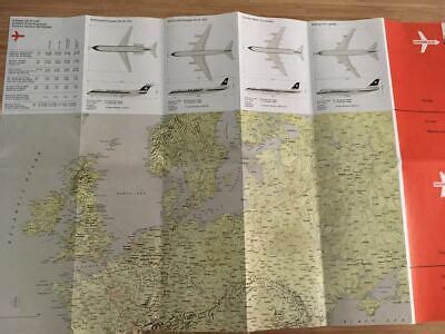 Swissair Airlines Route Map Fleet B Dc Dc Dc S Brochure