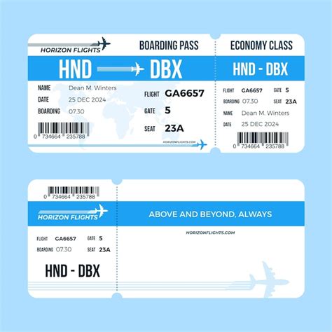 Premium Vector Flat Design Boarding Pass Template