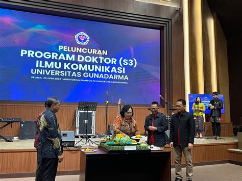 Universitas Gunadarma Jakarta Kini Punya Program Doktor Ilmu Komunikasi