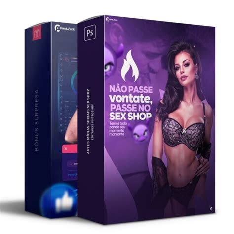 Pack Artes Edit Veis Sex Shop Photoshop Psd Canal Dos Pack