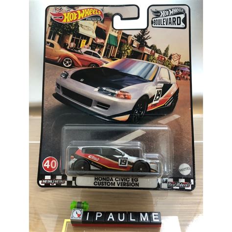 天天免運 HOT WHEELS 風火輪 BOULEVARD 林蔭大道 40 HONDA CIVIC EG 喜美 5代 蝦皮購物