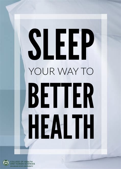 Sleeping Your Way To Better Health Source Colorado State University