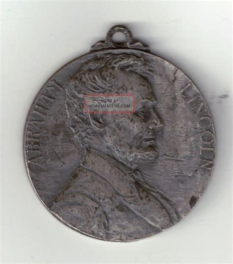 1909 Abraham Lincoln Whitehead And Hoag Centennial Medal