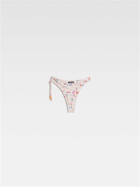 Jacquemus Le Bas De Maillot Barco Le Raphia Women Bikini White Sale Jacquemus New Zealand