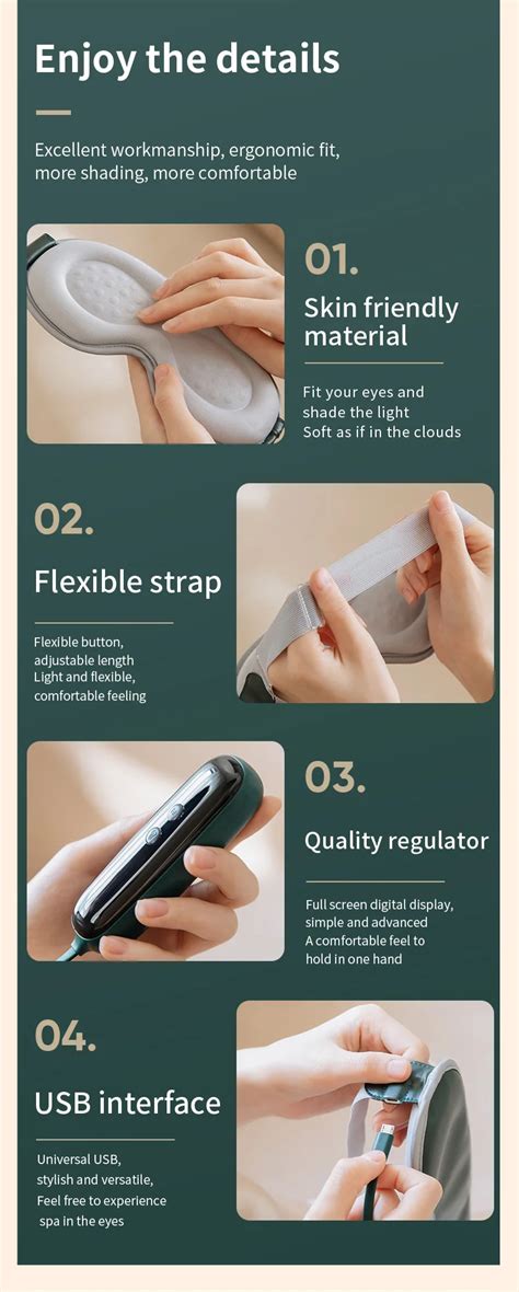 Wholesale Smart Electric Usb Heated Hot Compress Massage Steam Eye Mask Buy Wholesale Smart