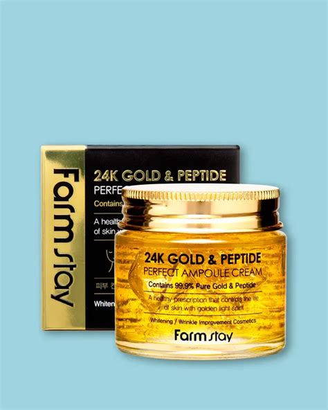 Farmstay Pleťový krém 24K Gold & Peptide Perfect Ampoule Cream (80 ml ...