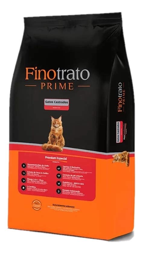 Finotrato Ração Gatos Castrados Prime Frango 10 1kg Parcelamento sem