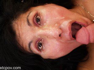 Brunette Slut Estrella Lets A Horny Guy Cum On Her Milf Face 20 Photos