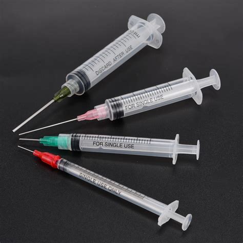 4 шт Новые шприцы Luer Lock с 4 шт 14 г-25 г тупые наконечники игл и ...