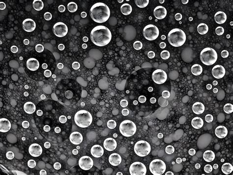 Premium AI Image | Fullscreen bubble abstract design black white