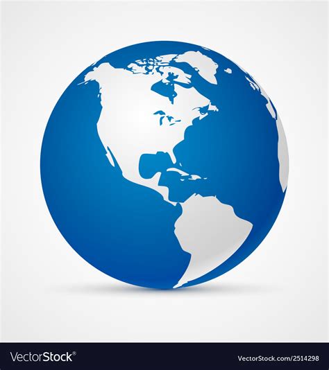 Globe Of The World Icon Royalty Free Vector Image