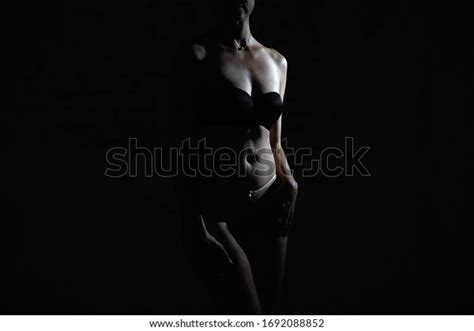 Half Naked Sexy Woman Lingerie Black Top Stock Photo 1692088852 Shutterstock