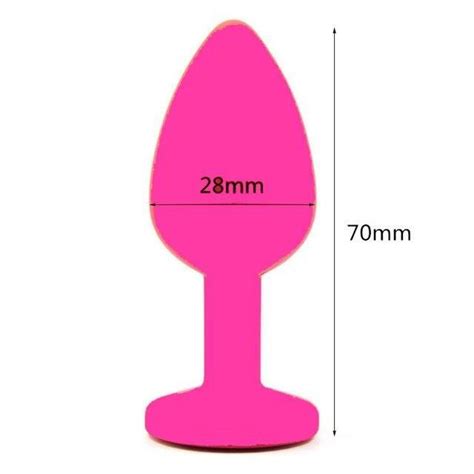 Plug Anal En Silicone Pour Hommes Et Femmes Bijoux En Cristal Toucher Lisse Sans Vibration S