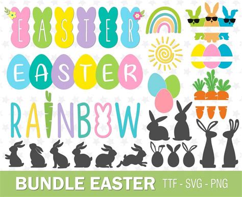 Easter Font Easter Monogram Easter Font Ttf Svg Png Happy Easter Font