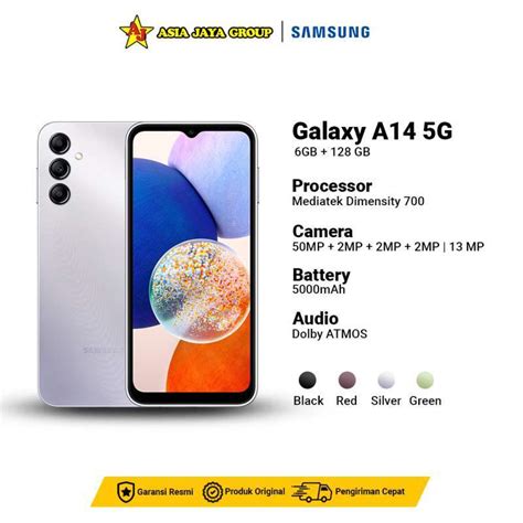 Jual Samsung A14 5G 6 128 GB Garansi Resmi Samsung Indonesia Di Seller