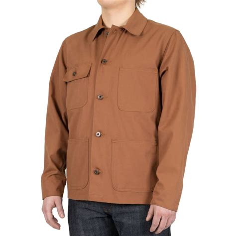 Naked And Famous Chore Coat Oz Canvas Black