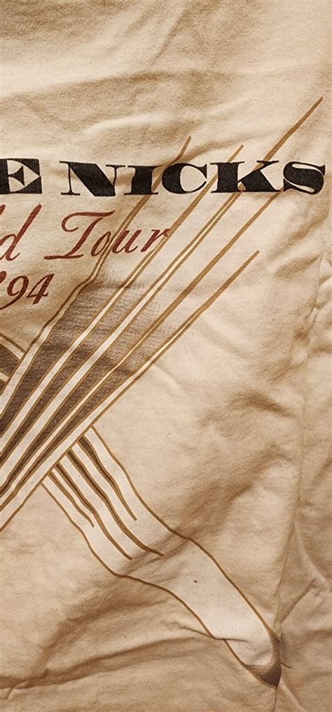 Rare 94 Stevie Nicks Street Angel World Tour T Shirt Gem