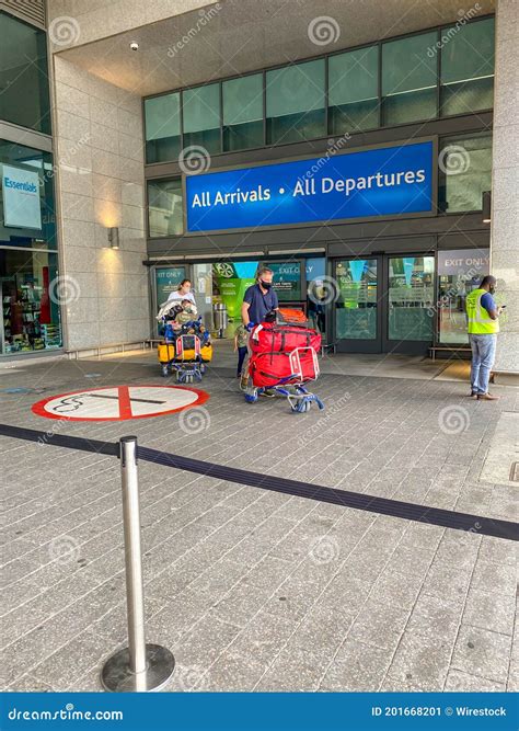 Passengers Wearing Face Masks Arriving at Cape Town Int Airport