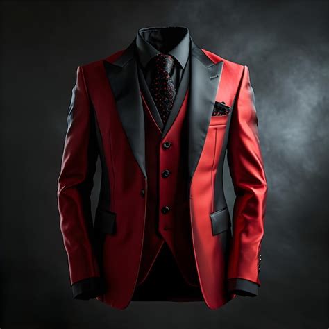 Suit Red And Black The Timeless Elegance Of A Classic Color Combination