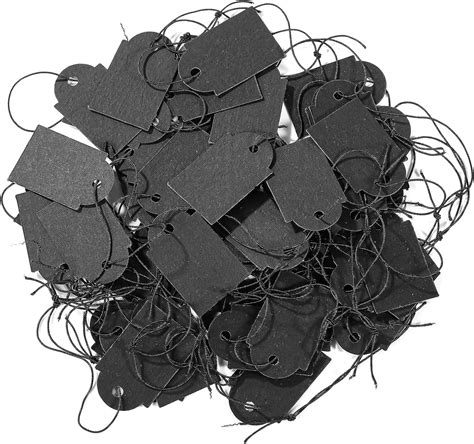 Amazon.com: 600 Pcs Black Price Tags with Elastic String, Gift Tags