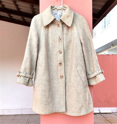 Casaco Sobretudo De L Batida Importado Nude Casaco Feminino Usado Enjoei