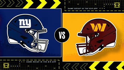 Washington Commanders vs. New York Giants - September 07, 2025 | Live ...