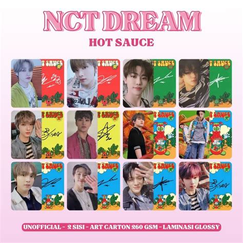 Jual Photocard Nct Dream Hot Sauce Pc Sisi Kartu Shopee Indonesia
