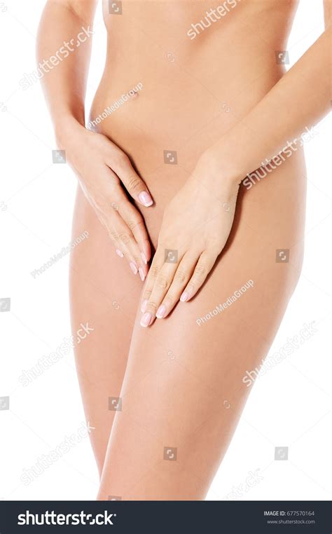 Beautiful Naked Woman Covering Herself Her Stock Photo 677570164 Shutterstock