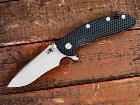 XM 18 3 5 Recurve Battle Bronze Black G10 Rick Hinderer Knives