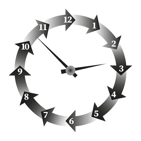 Premium Vector Clock Hands Contour For Concept Design Arrow Clock