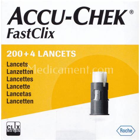 Accu-Chek Fastclix 200 + 4 Lancettes Roche diabète