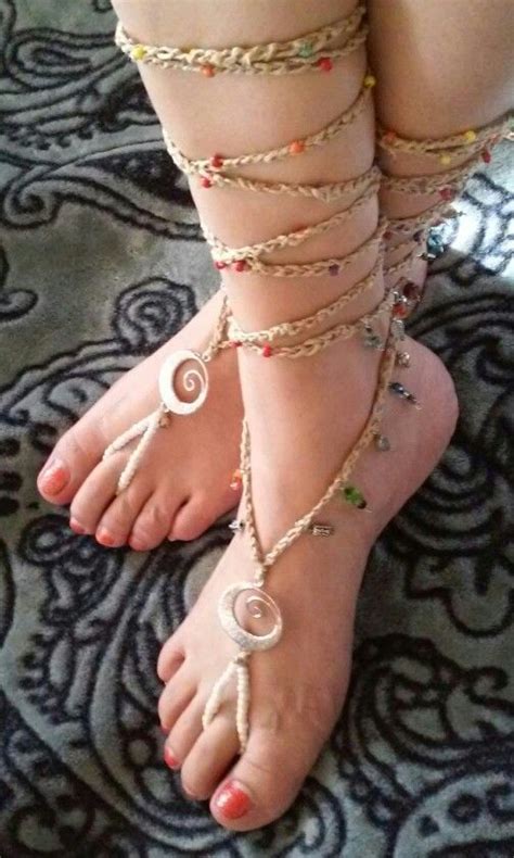 NAKED SANDALS 20 3 SHIPPING PAYMENT DUE IN ADVANCE Handmade Naked Sandals Lace Up In