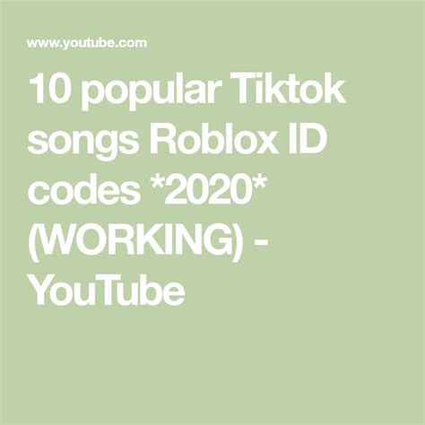 Roblox Id Codes 2021 Tiktok 70 ROBLOX TikTok Music Codes SOME