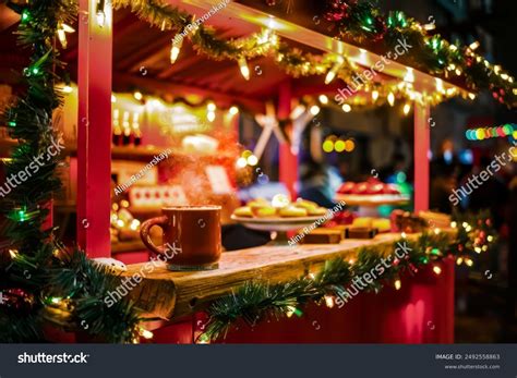 Hot Cocoa Stand Cozy Outdoor Hot Stock Photo 2492558863 Shutterstock