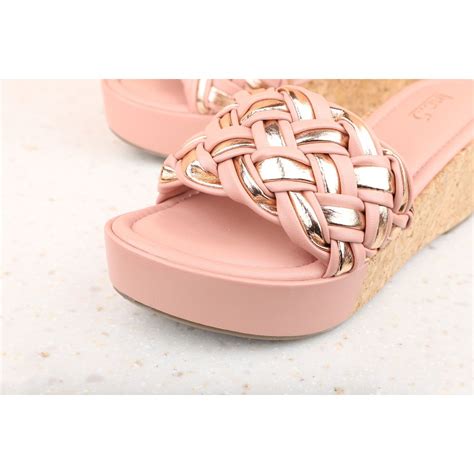 Inc 5 Braided Pink Wedges Buy Inc 5 Braided Pink Wedges Online At Best