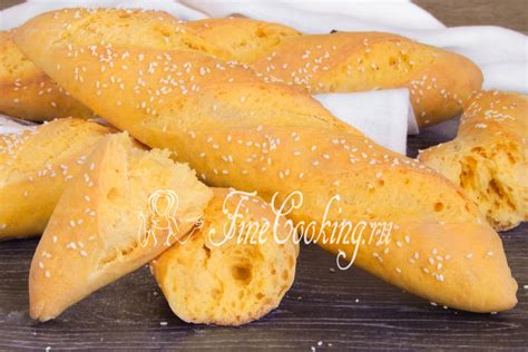 Тыквенные багеты - рецепт с фото