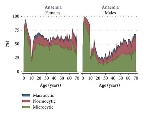 Prevalence Of Macrocytic Normocytic And Microcytic Anaemia By Age In