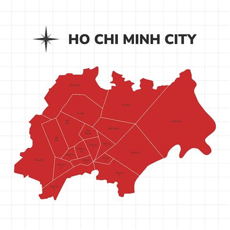 Premium Vector Ho Chi Minh City Map Illustration Map Of The City In Vietnam