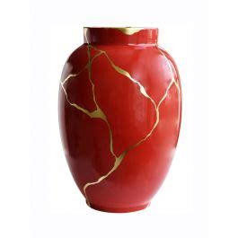 Bernardaud Kintsugi Vase H Cm Rouge Empereur Lotharjohn De