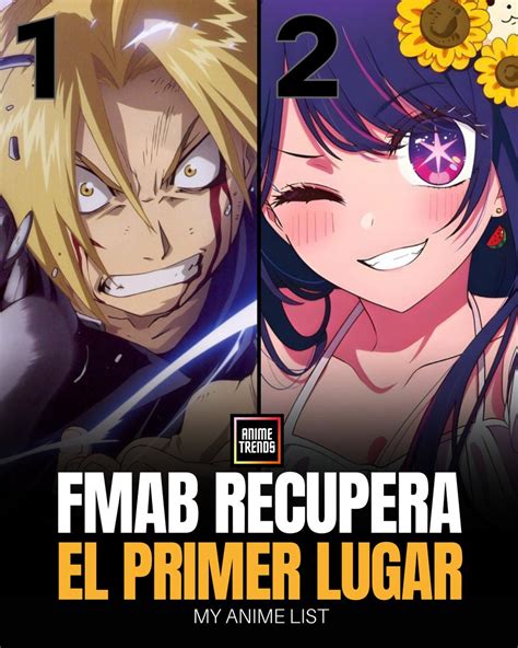 Animetrends On Twitter RANKING FMA BROTHERHOOD Recupera El Primer