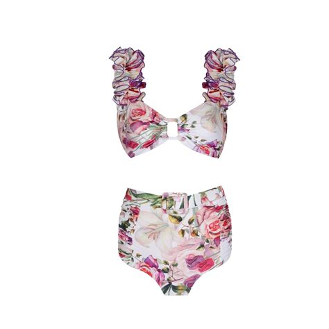 Nur Karaata Women S White Lily Bianca Bikini Set Modesens