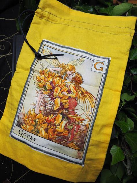 Gorse Flower Fairy Tarot Rune Ogham Or Crystal Bag Made With Etsy