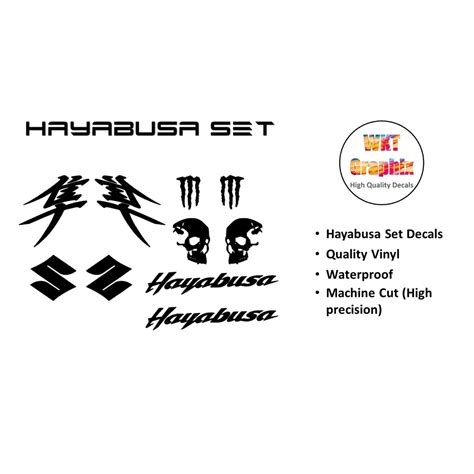 Hayabusa Set Decals For Helmet Shopee Philippines