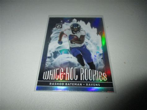 Rashod Bateman Donruss Optic White Hot Rookies Silver Prizm Rc