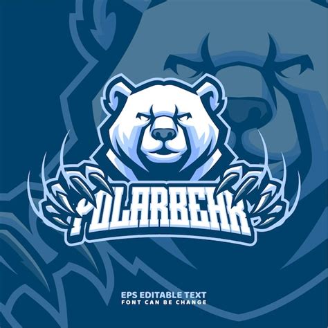 Premium Vector Polar Bear Mascot Logo Template