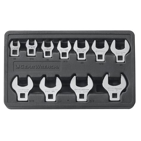 Gearwrench Sae Crowfoot Wrench Set 11 Piece 81908 The Home Depot