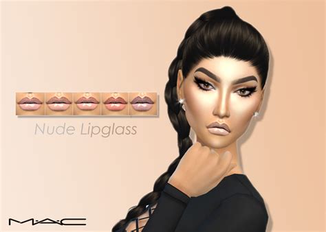 Mac Cosimetics Nude Lipglass By MAC Swatches Dopecherryblossomheart