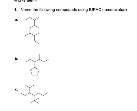 Solved 2 Draw The Structures Of The Compounds Based On The