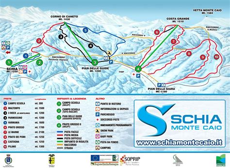 Cartina Schia Mappa Piste Di Sci Schia Dove Sciare