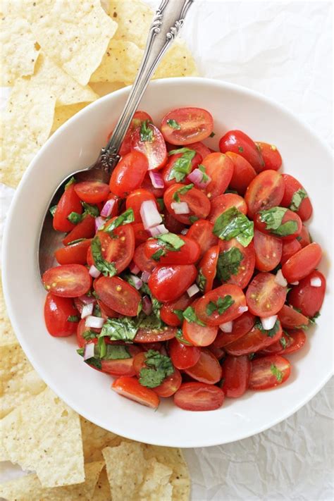 Fresh Cherry Tomato Salsa Cook Nourish Bliss